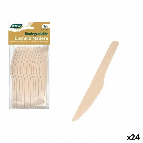 Nugade Komplekt Algon Puit 12 Tükid, osad 16,5 cm (24 Ühikut)