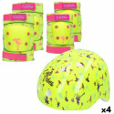 Sporta Aizsargu Komplekts Colorbaby Neon Cali Vibes Dzeltens (4 gb.)