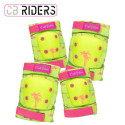 Sports Protection Set Colorbaby Neon Cali Vibes Yellow (4 Units)