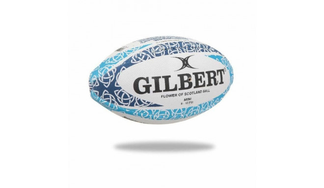 Rugby Pall Gilbert Mini Scotland Flower Valge