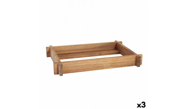 Serving board Viejo Valle Acacia 26,5 x 16,2 x 4 cm (3 Units)