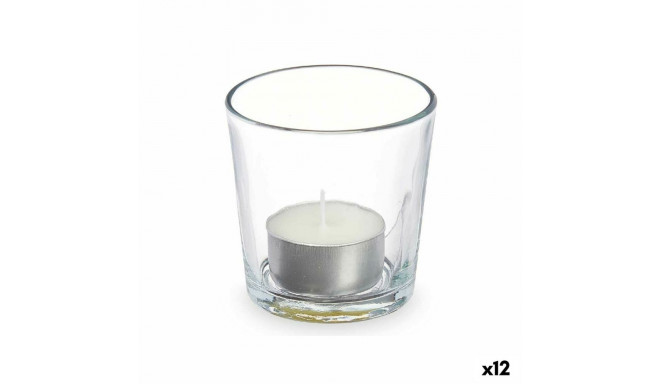 Scented Candle 7 x 7 x 7 cm (12 Units) Glass Cotton