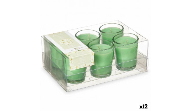 Scented Candle Set Acorde 48-H-AR 48-H-AR Jasmine Glass (12 Units)