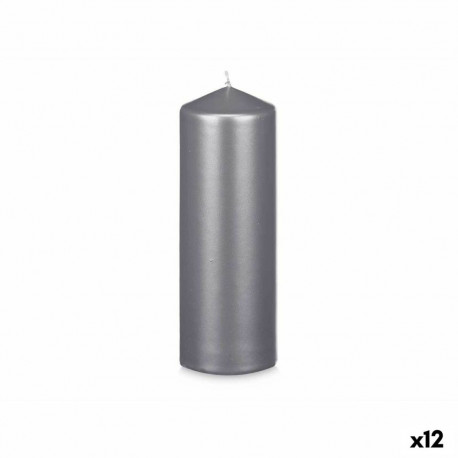 Candle Acorde 92541 92541 Silver 7 x 20 x 7 cm (12 Units)
