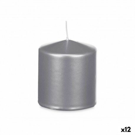 Candle Acorde 92543 Silver 9 x 10 x 9 cm (12 Units)
