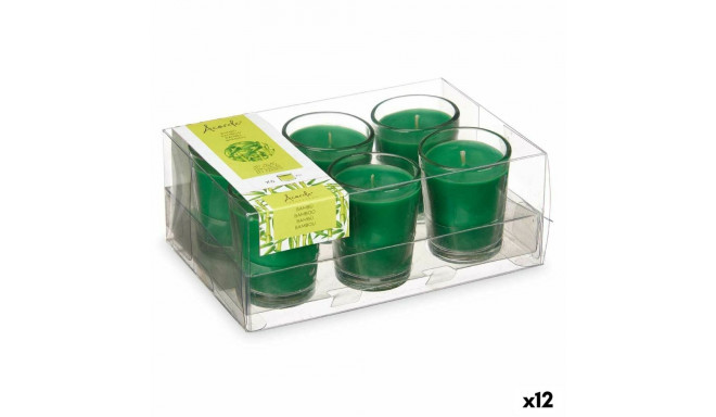 Scented Candle Set Acorde 48-F-AR 48-F-AR Bamboo Glass (12 Units)