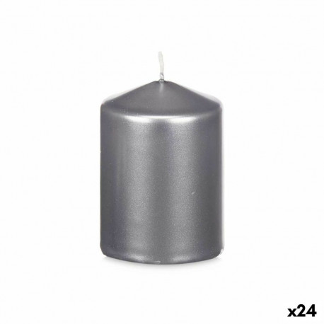 Candle Acorde 92535 92535 Silver 7 x 10 x 7 cm (24 Units)