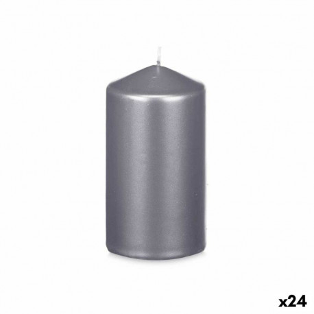 Candle Acorde 92537 92537 Silver 7 x 13 x 7 cm (24 Units)