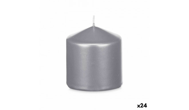Candle Acorde 92533 92533 Silver 7 x 7,5 x 7 cm (24 Units)