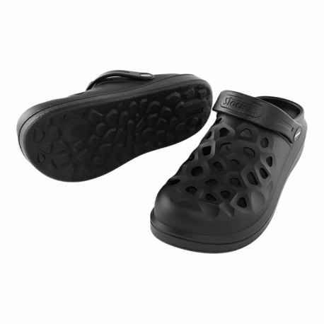 Clogs Stocker Black Drilled - 40