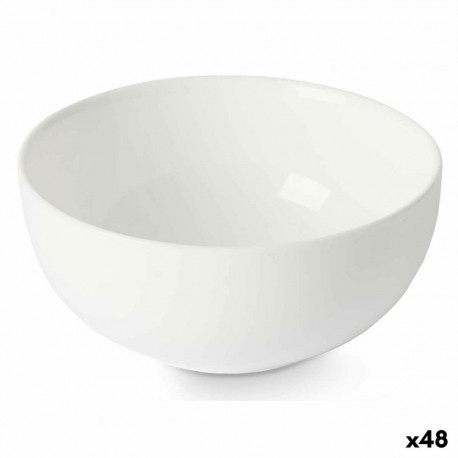 Bowl Vivalto LZKW-50 LZKW-50 White Opaline glass 13 x 6 x 13 cm (48 Units)