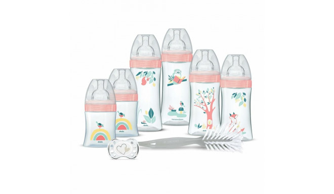 Set of baby's bottles Dodie Pink 8 Pieces