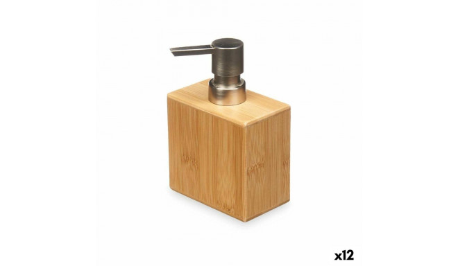 Ziepju dozators Berilo B7490-1 Sudrabains Bambuss Plastmasa 9,7 x 15 x 5,8 cm (12 gb.)
