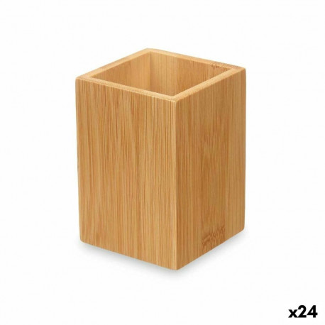 Hambaharjahoidja Berilo B7490-3 B7490-3 Naturaalne Bambus Plastmass 6,8 x 9,7 x 6,8 cm (24 Ühikut)