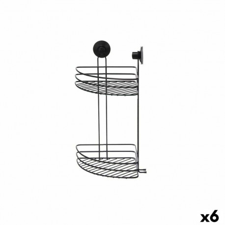 Dušikinnitus Berilo CN-W6753-5P Must Teras ABS 26 x 39 x 19 cm (6 Ühikut)