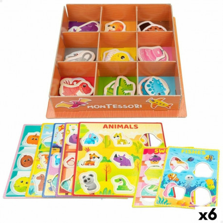 Educational Game Lisciani 26 x 6 x 26 cm Colours Montessori method 61 Pieces 6 Units
