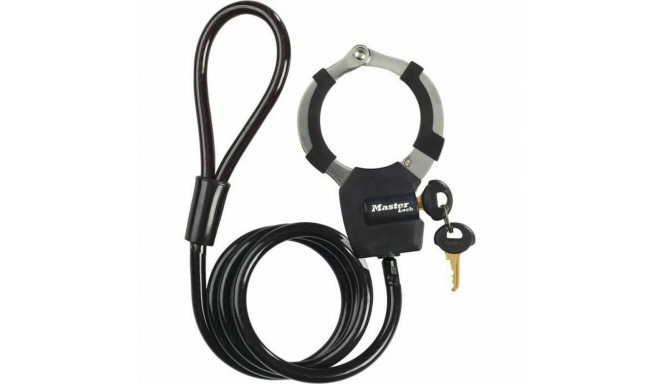 Cable with padlock Master Lock Black