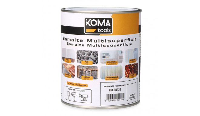 Akrüülemail Koma Tools Valge Läige 750 ml