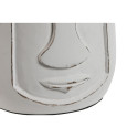 Vase Home ESPRIT White Mango wood Modern Face 15 x 15 x 30 cm