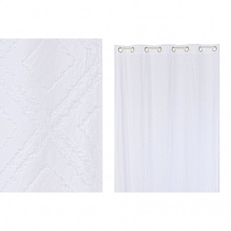 Aizkari Home ESPRIT Balts 140 x 260 x 260 cm Izšūšana