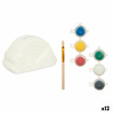 Krājkastīte apgleznošanai Balts 13,9 x 8,4 x 9,6 cm Varavīksni (12 gb.)