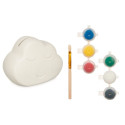 Paint Your Own Money Box White 12,3 x 9,4 x 9 cm Clouds (12 Units)