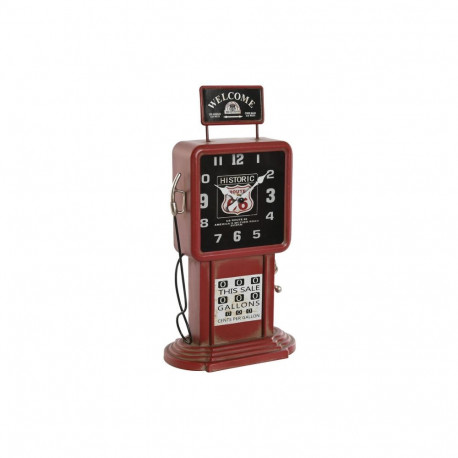 Table clock Home ESPRIT Red Vintage gasolinera
