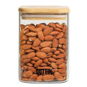Food Preservation Container Quttin Bamboo Borosilicate Glass Squared 480 ml (12 Units)