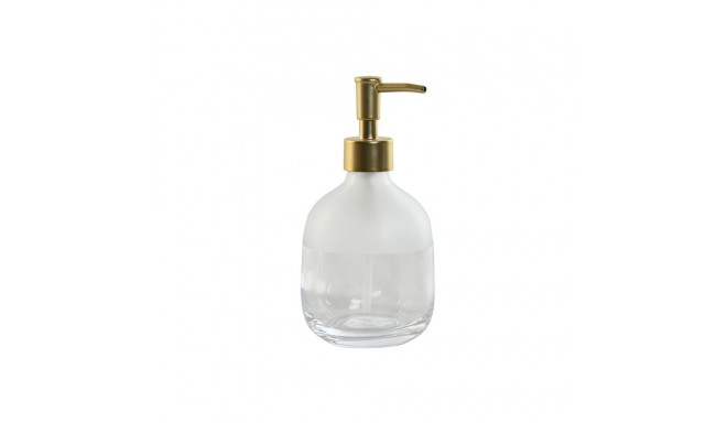 Soap Dispenser Home ESPRIT Transparent Golden Aluminium Crystal ABS 10 x 10 x 18 cm