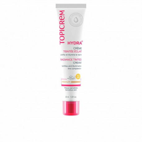 Sära andev kreem Topicrem Hydra+ Keskmine Spf 50 40 ml