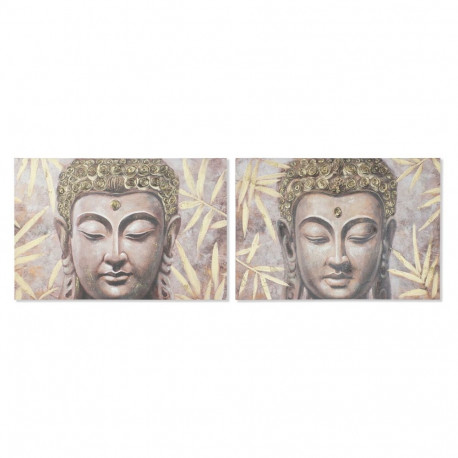 Maal Home ESPRIT Buddha Idamaine 120 x 3 x 80 cm (2 Ühikut)