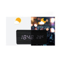 Electronic desk clock with weather station, black NSD-5020