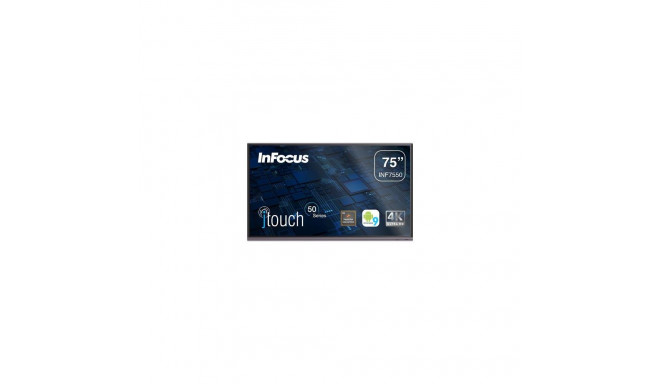 InFocus INF7550 interactive whiteboard 190.5 cm (75&quot;) 3840 x 2160 pixels Touchscreen Black 