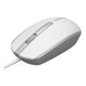 Canyon Wired optical mouse with 3 buttons, DPI 1000, with 1.5M USB cable,White grey, 65*115*40mm, 0.