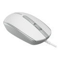 Canyon Wired optical mouse with 3 buttons, DPI 1000, with 1.5M USB cable,White grey, 65*115*40mm, 0.