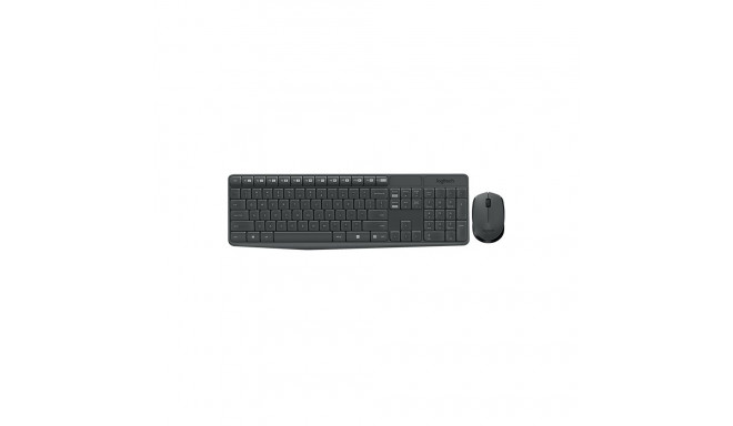 Logitech MK235 Wireless Combo Wireless Keyboard + Mouse, RUS, Grey
