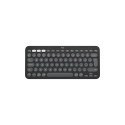 Logitech Pebble Keys 2 K380s Wireless Keyboard, RF Wireless + Bluetooth, US INT, Tonal Graphite