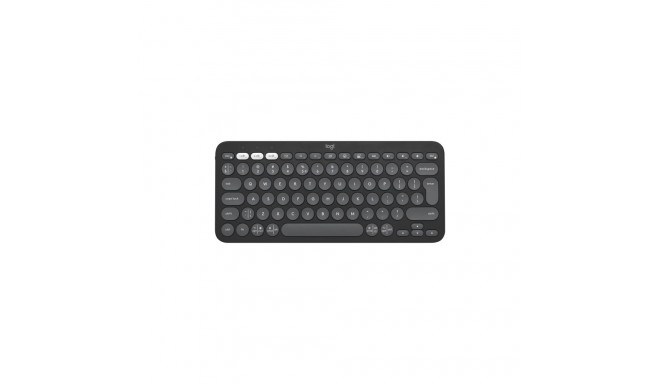 Logitech Pebble Keys 2 K380s Wireless Keyboard, RF Wireless + Bluetooth, US INT, Tonal Graphite