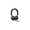 Jabra Evolve2 65 MS Stereo Wireless Headset, Bluetooth, USB-C, Black