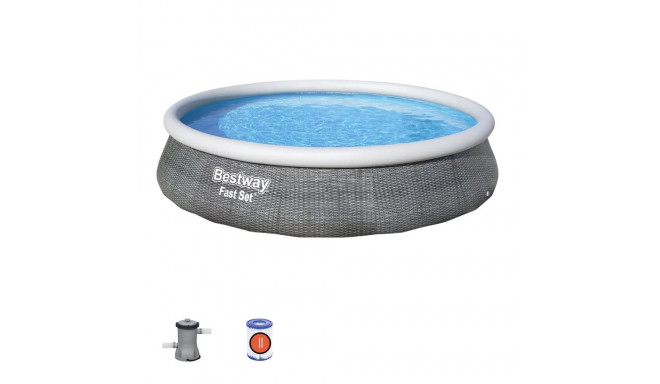 Bestway Fast Set 57376 maapealne bassein Täispuhutav bassein Ümmargune 7340 L Hall