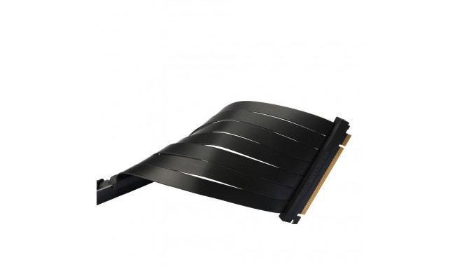 PHANTEKS PCIe x16 Riser Ribbon Cable, 90 degrees, 22cm - black