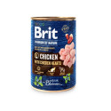 Brit Premium by Nature Chicken with Hearts консервы для собак 400г