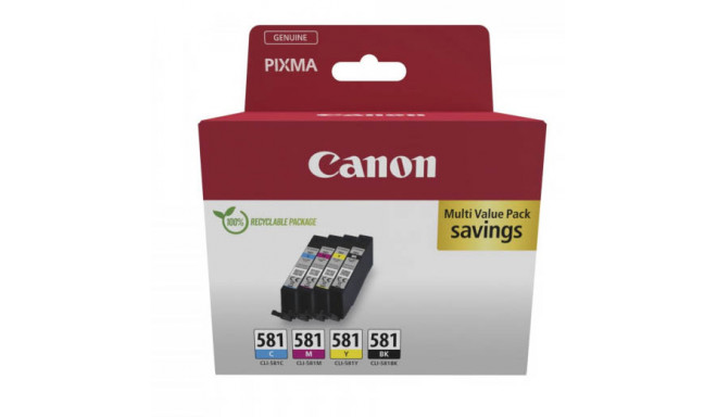 Canon ink cartridge CLI-581 C/M/Y/BK Multipack, black/yellow/cyan/magenta