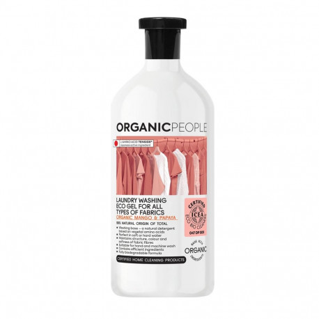 Organic People öko pesugeel 200ml kõikidele kangatüüpidele, mango ja papaia