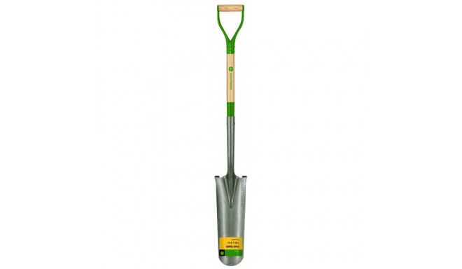 John Deere notekas lāpsta ar koka kātu un D veida rokturi, 123cm