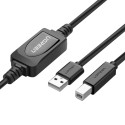 Ugreen US122 USB-B USB-A 2.0 kabel tiskárny 10m - černý