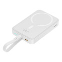 Powerbanka Baseus Magnetic Mini MagSafe 10000mAh 20W s vestavěným Lightning kabelem - bílá + Baseus 