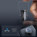 Joyroom JR-CCN06 30W 2x USB-C mini nabíječka do auta kovová - černá