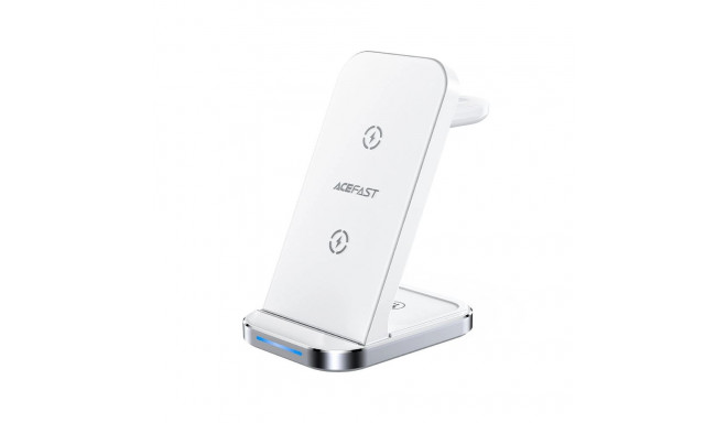 Bezdrátová nabíjecí stanice Acefast E15 3v1 pro iPhone, AirPods, Apple Watch - bílá