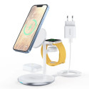 Choetech juhtmevaba laadija T585-F 3in1 Apple iPhone 12/13/AirPods Pro/Apple Watch, valge